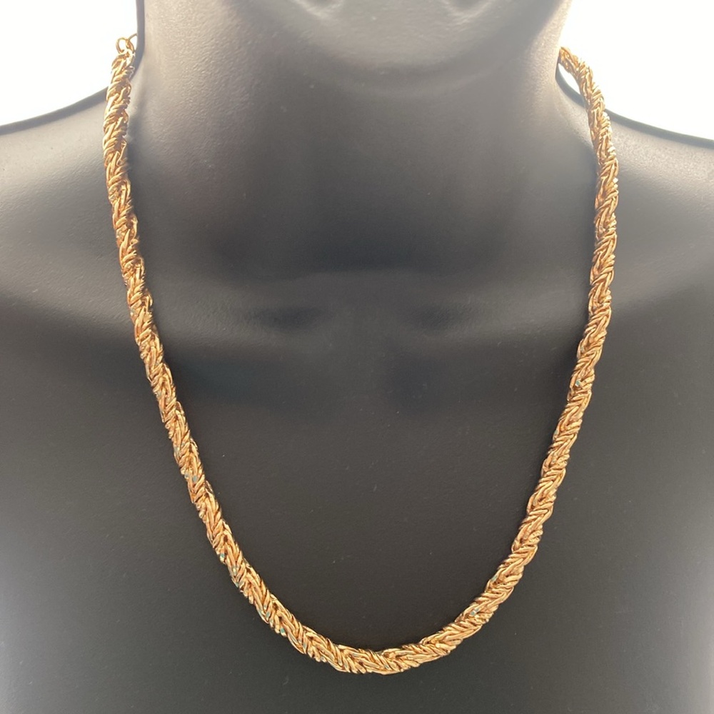 Banana Republic Gold-Tone Twisted Chain Necklace 17”